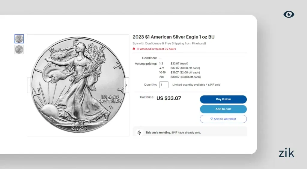 $1 American Silver Eagle Coin