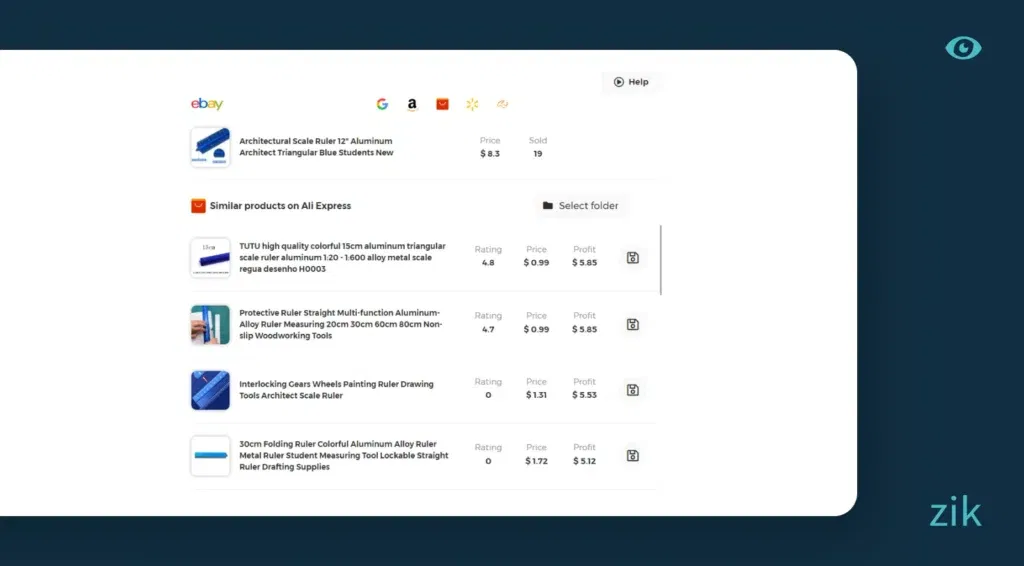 Aluminum Architect Triangular Ruler similar products on AliExpress