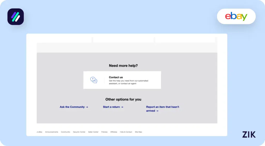Choose the “Need more help” option