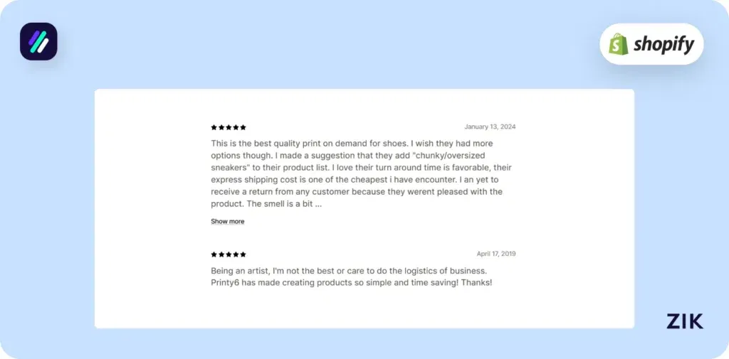 Print on Demand Apps Printy6 reviews