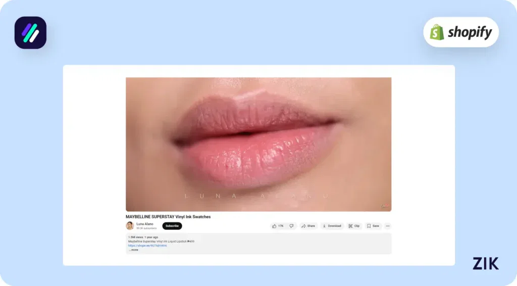 Search Products on YouTube