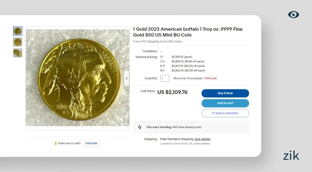 coin for sale ebay