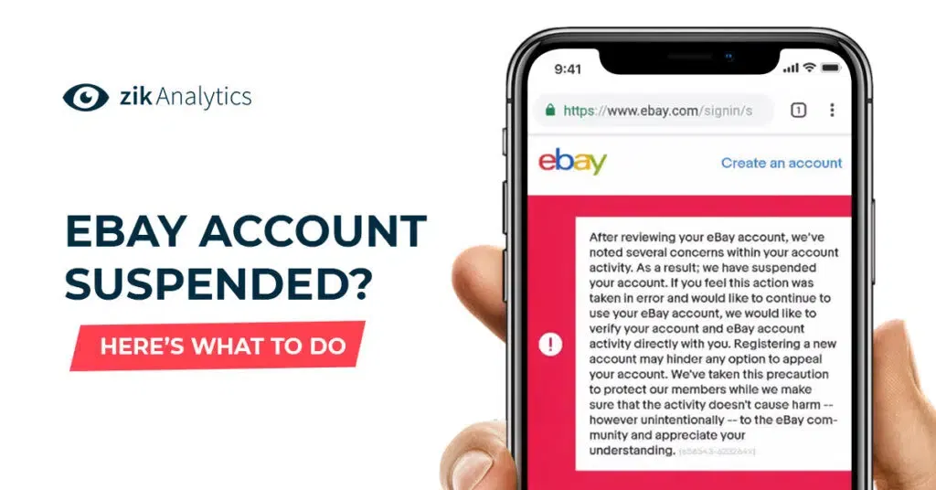 eBay Account Suspended