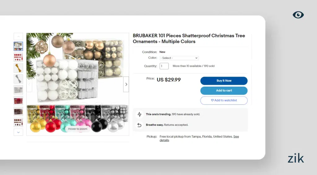 Holiday Ornaments eBay