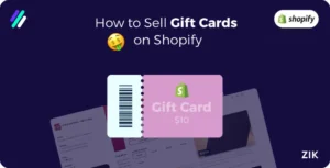 how to sell gift cards on shopify