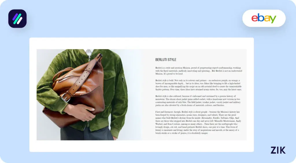 Berluti style information
