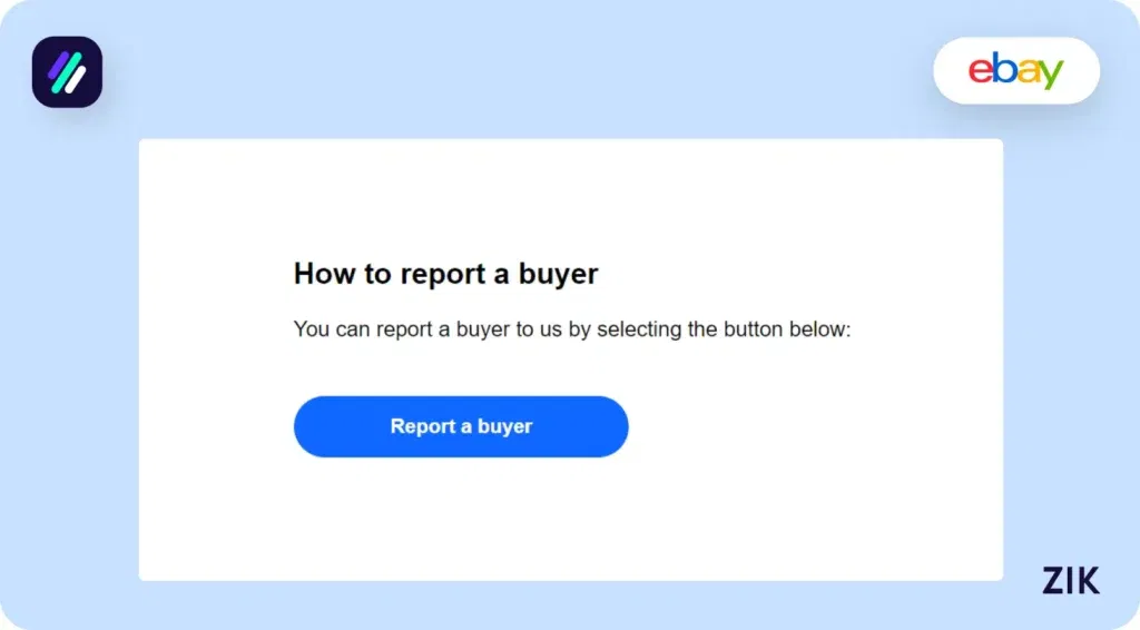 Directly Report a Buyer