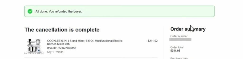 How to deal with eBay order cancellations