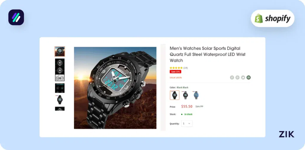 Men’s Quartz Wrist Watch