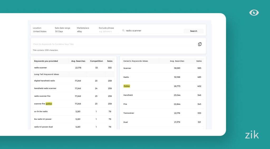 Title Builder Zik Analytics