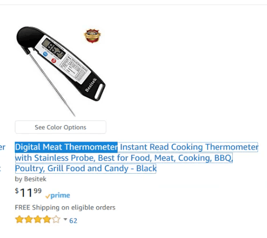 digital meat thermometer