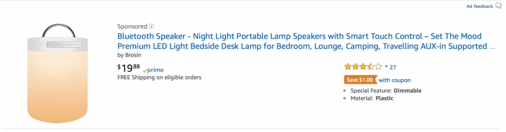 night light bluetooth speaker