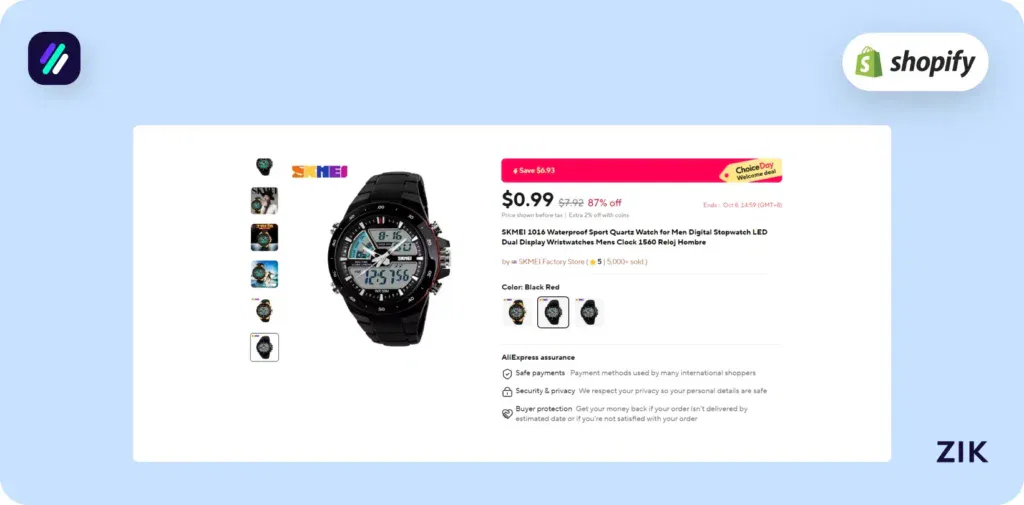 suuplier ali express Men’s Quartz Wrist Watch supplier