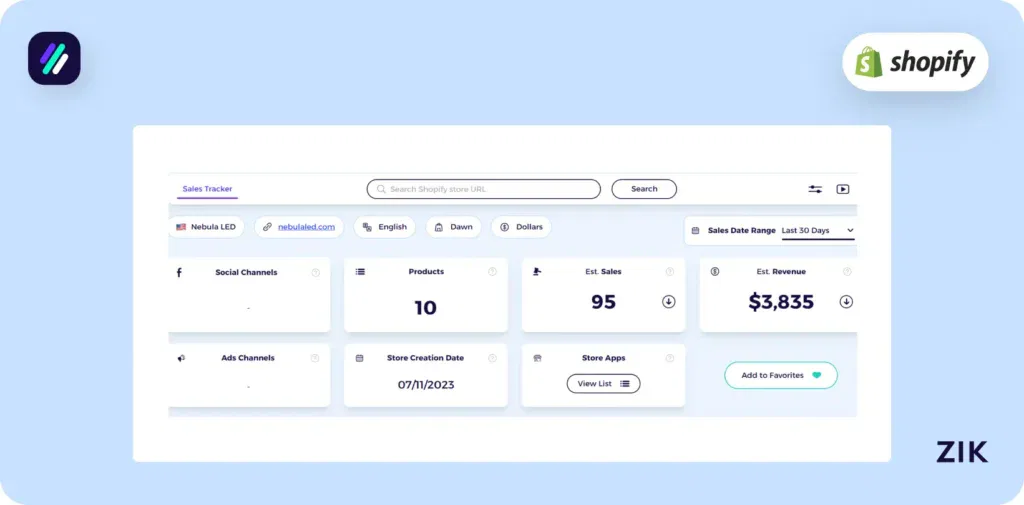zik analytics on tiktok shop sales tracker