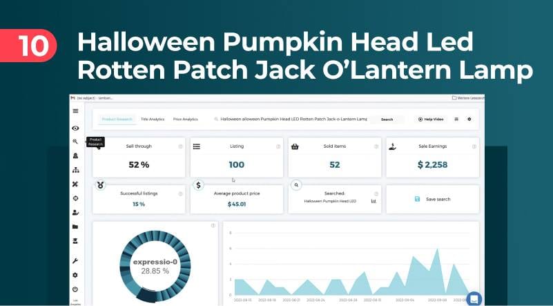 Halloween Jack-O Lantern Lamp