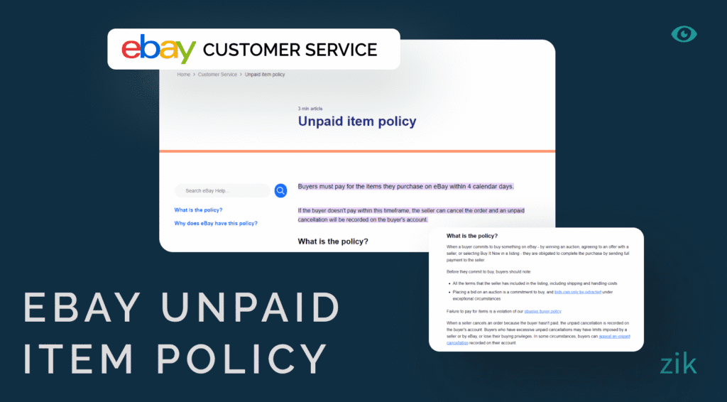 NEW Unpaid Item Policy for eBay