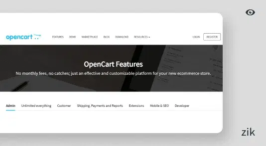 OpenCart Features