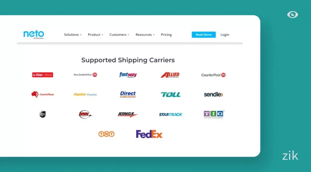 Shipping Options neto