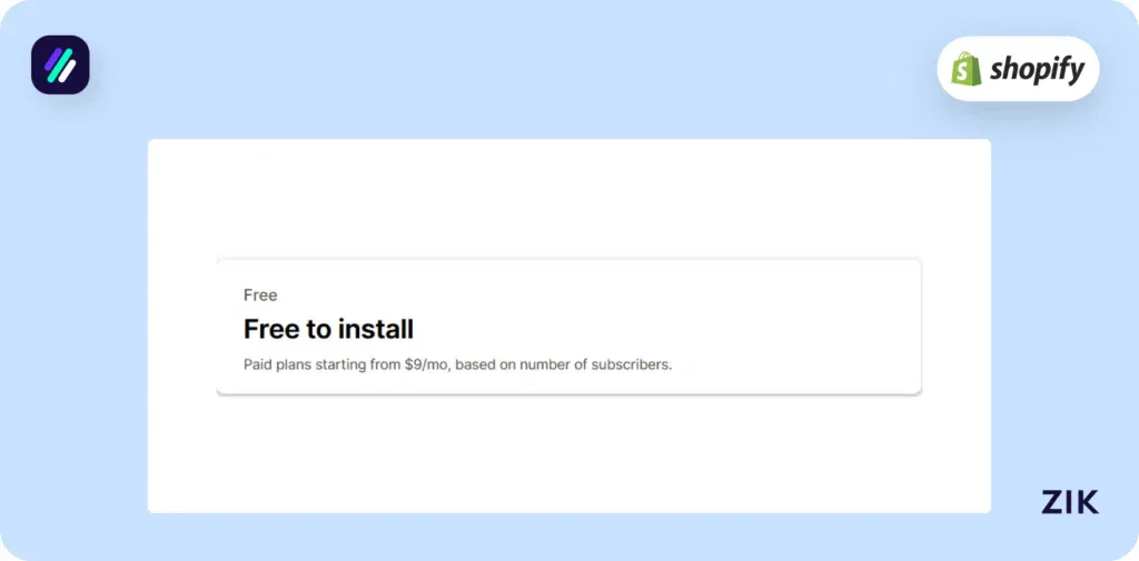 Shopify email apps CM Commerce pricing
