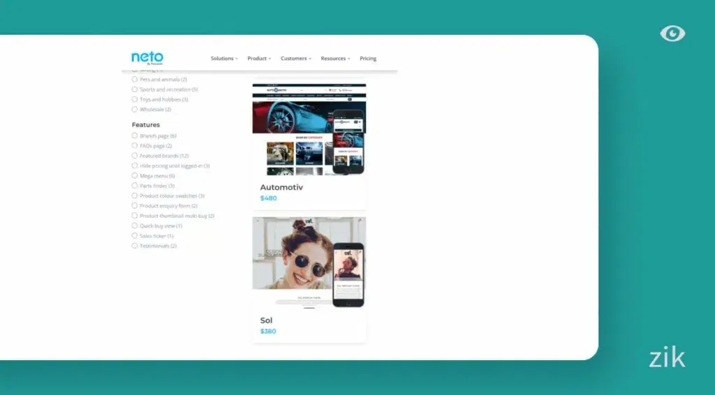 Themes and Design neto