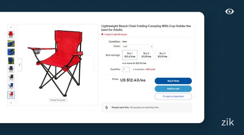 camping gear  eBay listing