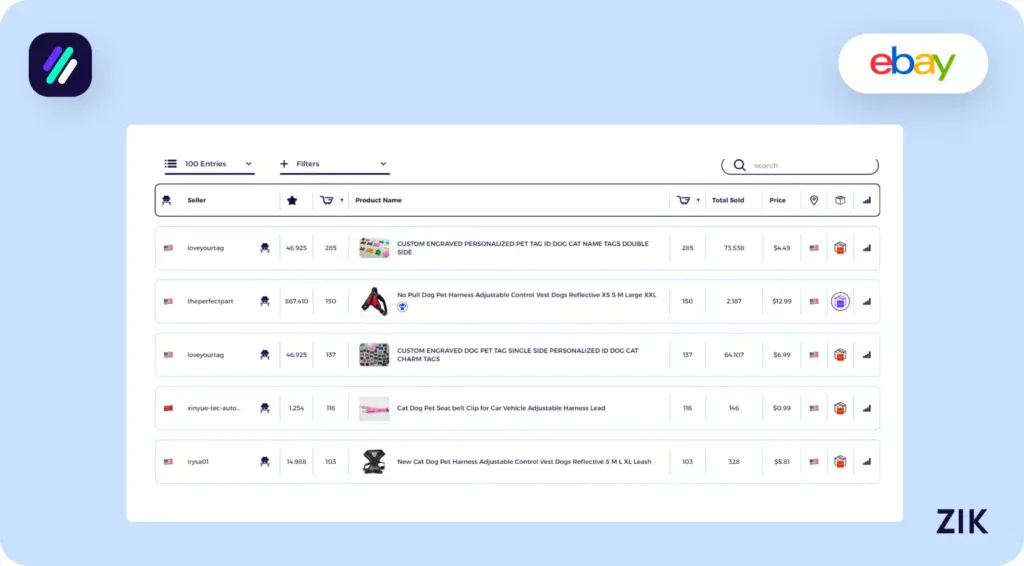 find potential suppliers for that similar product on CJ Dropshipping