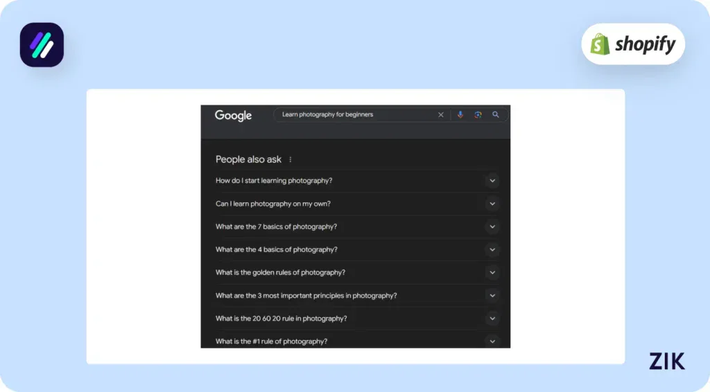 go to Google and input a keyword or search term