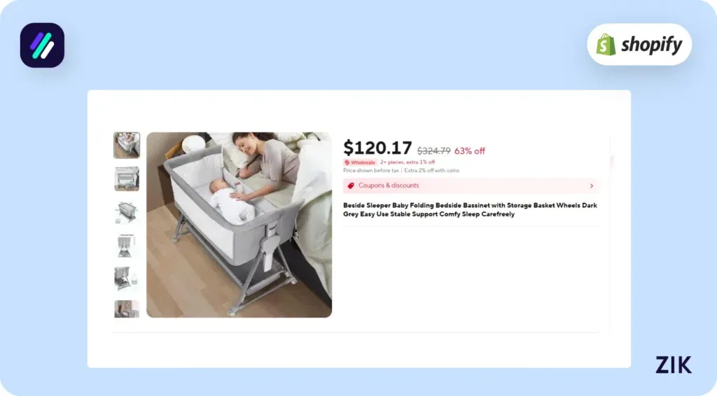 looks similar to the main product