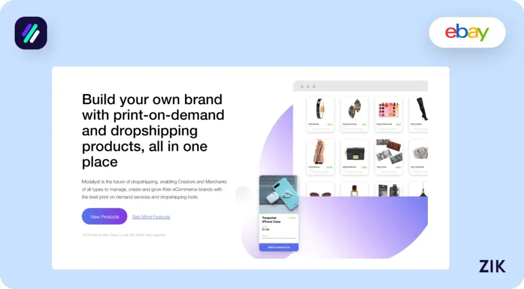 modalyst luxury dropshipping suppliers