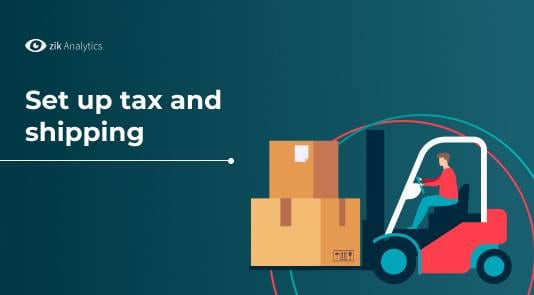 set up tax and shipping