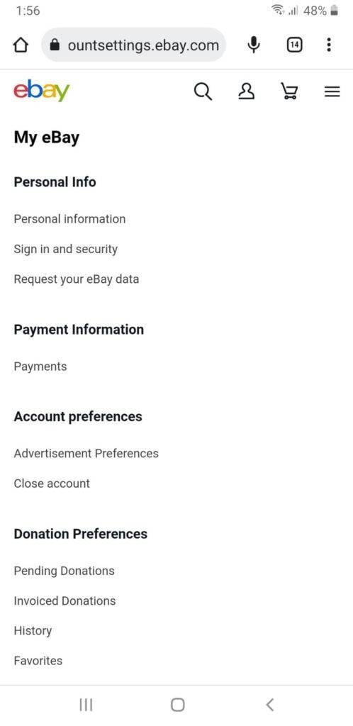 Click Continue > Account