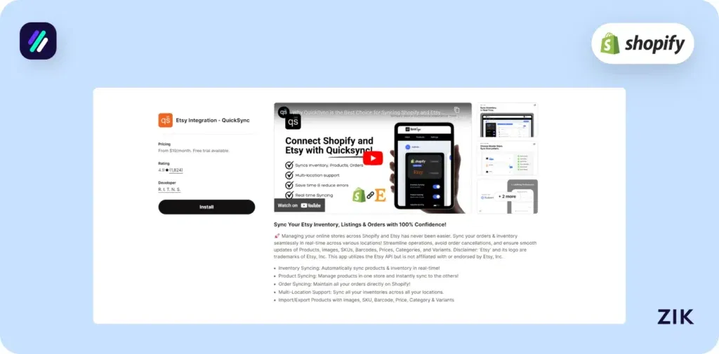 Etsy Integration – QuickSync