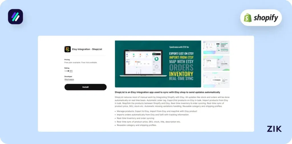 Etsy Integration – ShopList