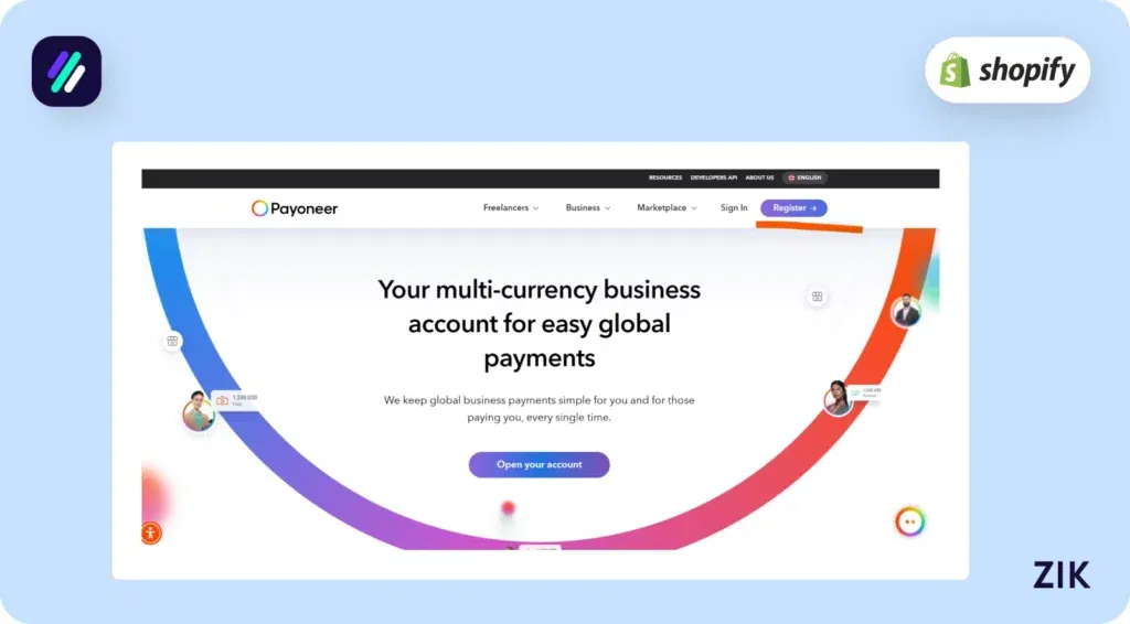 Go to the Payoneer Registration Page How to Create a Payoneer Account