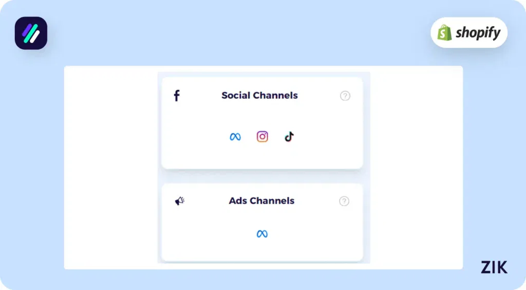 includes the Paid and Organic Social Media section