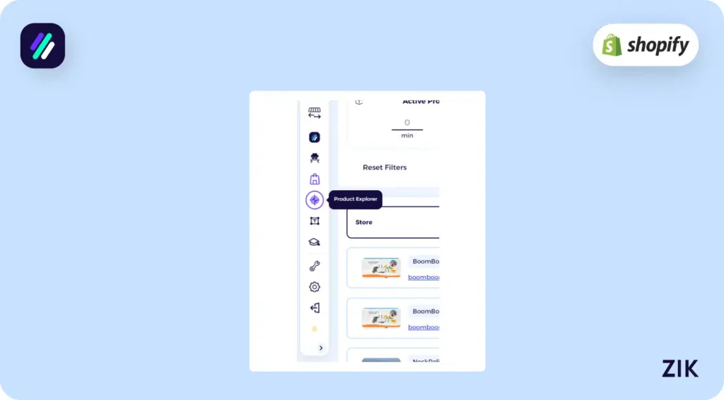 use of the Product Explorer