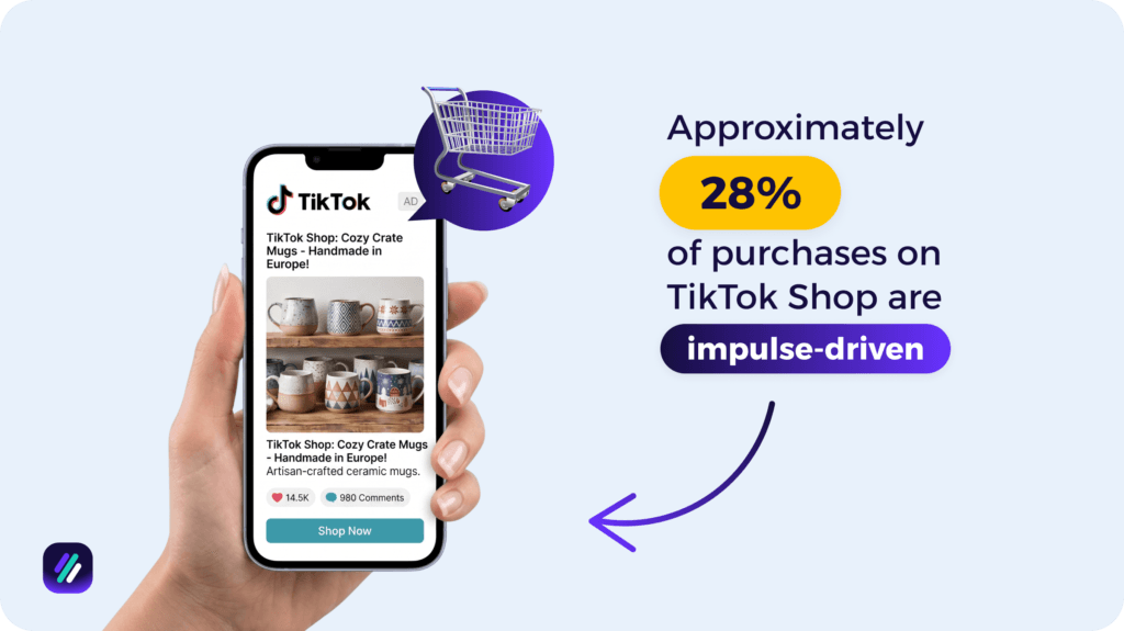 28_ of tiktok shop purchases are impulse driven