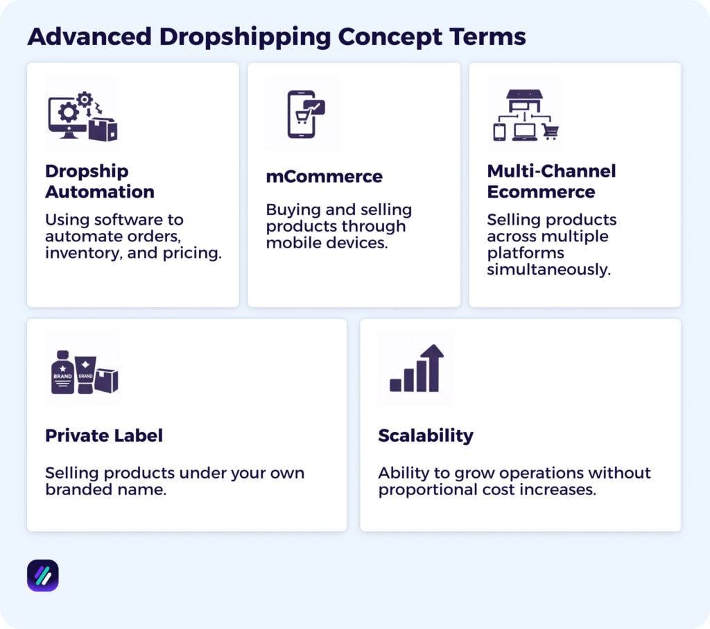 Advanced Dropshipping Concept Terms