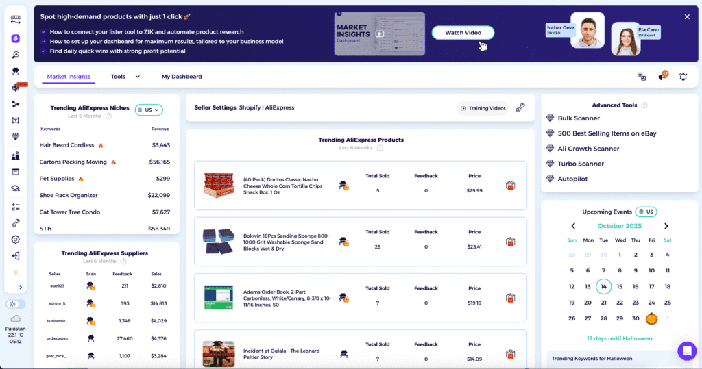 Alibaba to eBay dropshipping trending Niches ZIK Analytics