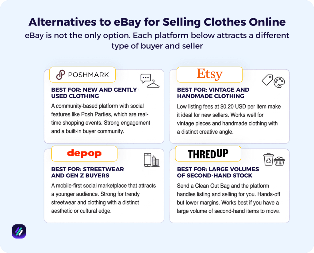 Alternatives to eBay for Selling Clothes Online