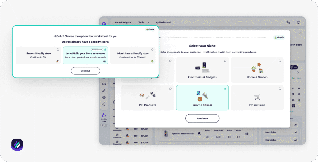 Best Shopify AI store builders ZIK Analytics