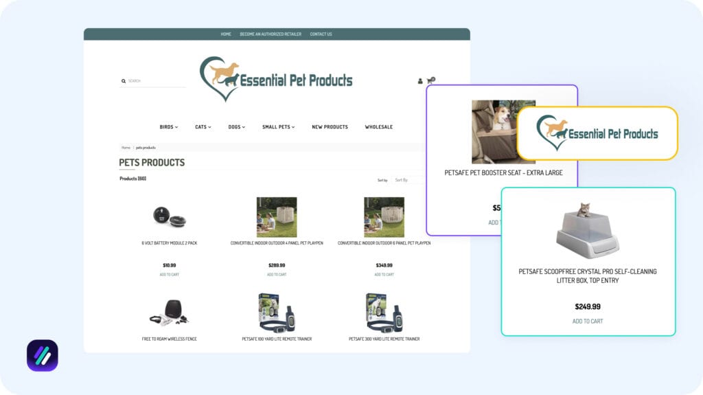 Best dropshipping supplier for pet supplies is Essential Pet Products
