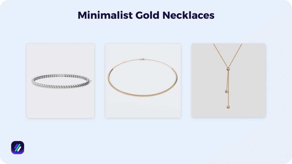 Best jewelry products to dropship minimalist gold neckelaces