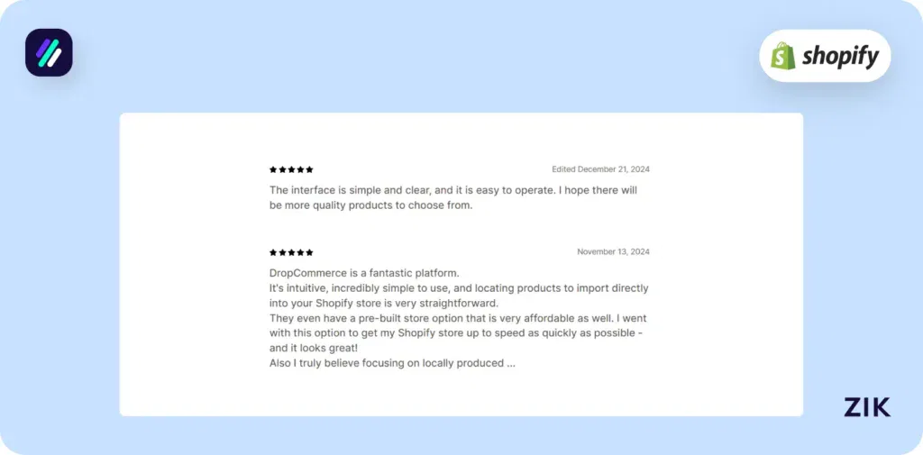 DropCommerce reviews