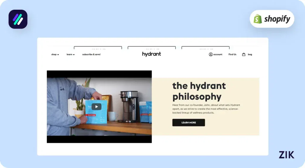 Edit your shopify home page