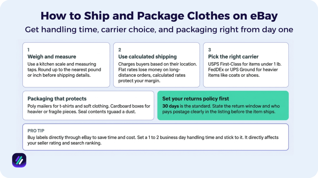 How to Ship and Package Clothes on eBay