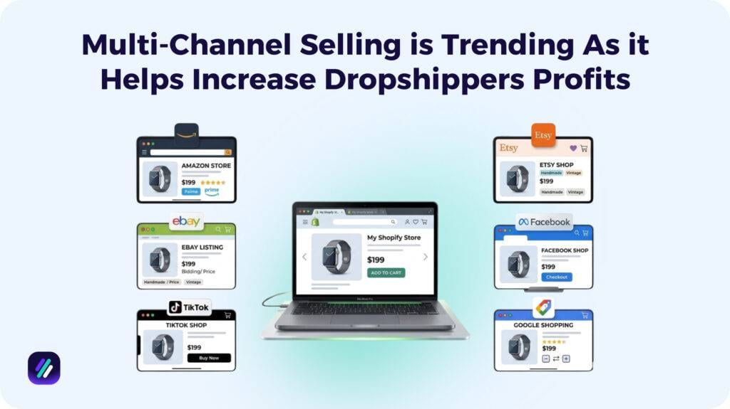 Multi-Channel Selling in dropshipping increases profits as a dropshipping trends
