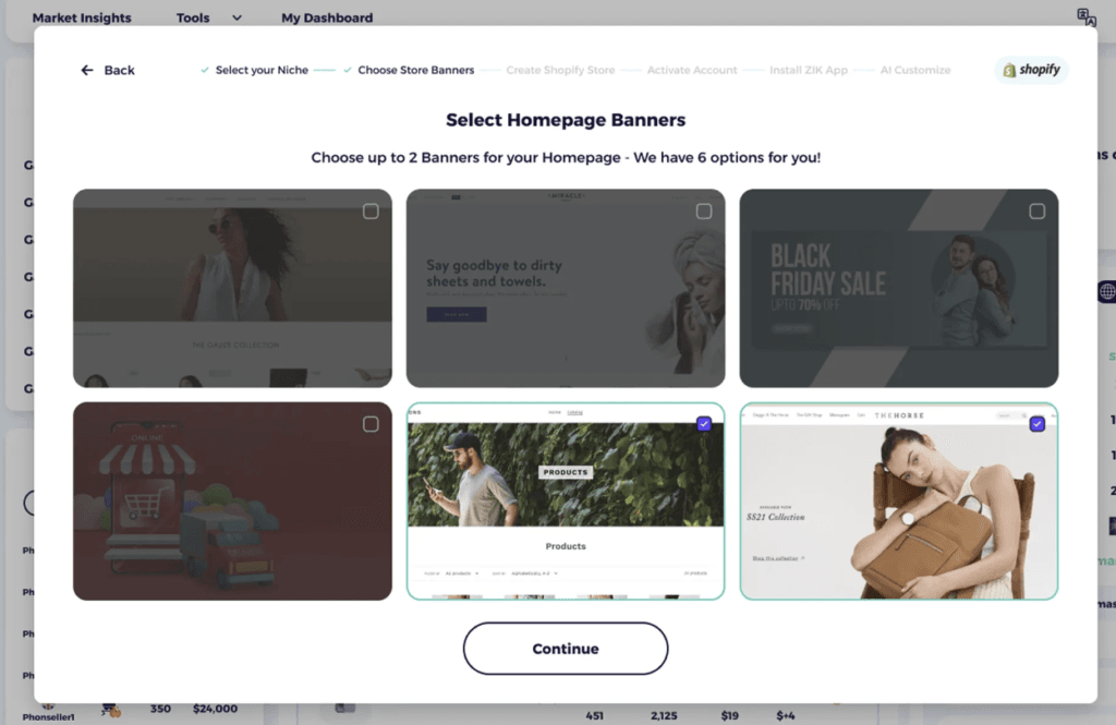 Private label store with ZIK_s Shopify AI builder