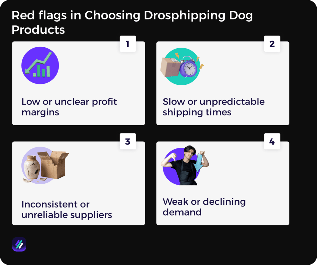 Red flags in Choosing Drosphipping Dog Products