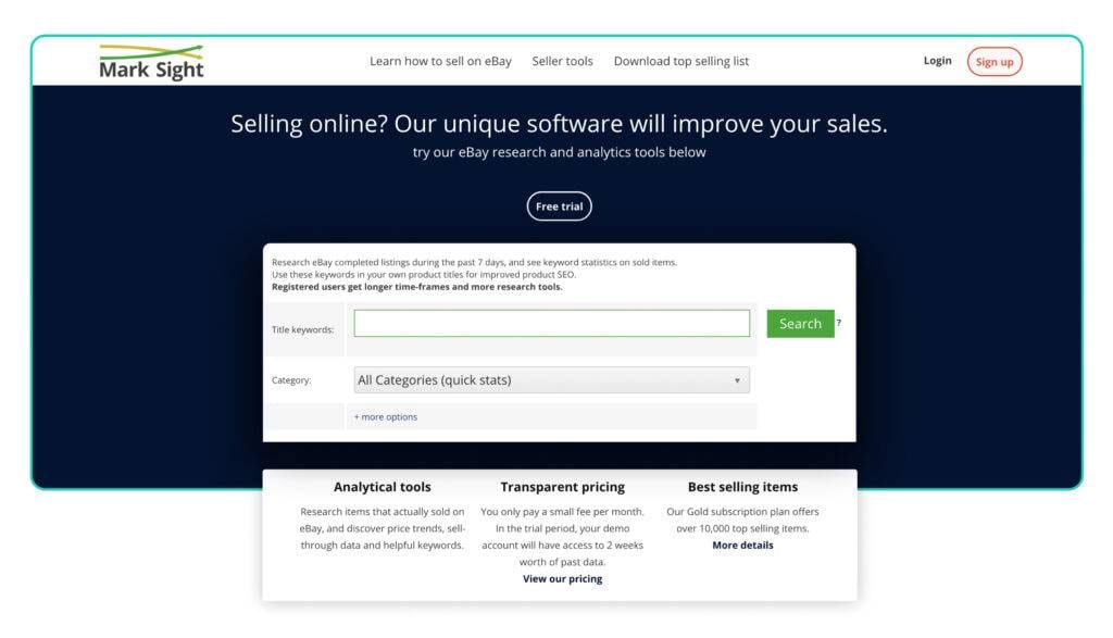Terapeak alternatives and competitors MarkSight platform